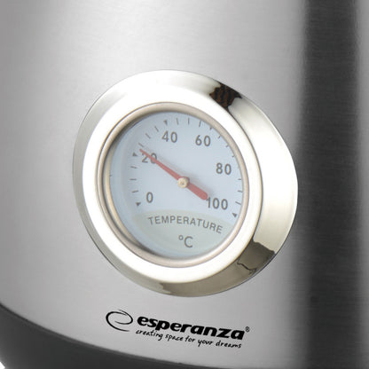 Esperanza Thames 1.7L Inox Elektromos Vízforraló Hőmérővel - EKK029