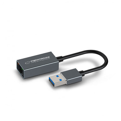 Esperanza USB 3.0-RJ45 Gigabit Ethernet Adapter 1000 Mbps – fekete - ENA101