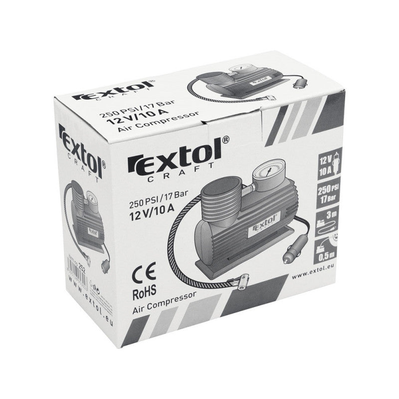 EXTOL CRAFT mini légkompresszor 12V; 12V/10A, Extol Craft