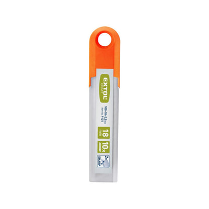 EXTOL CRAFT pengék tapétavágó késhez 18mm 10db-os, törhető (műa.tokban) 15-ös osztású