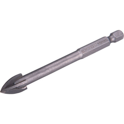 EXTOL PREMIUM fúró üvegre, kerámiára és csempére, keményfém lapkás; 10×90mm, 1/4" hatszög befogás