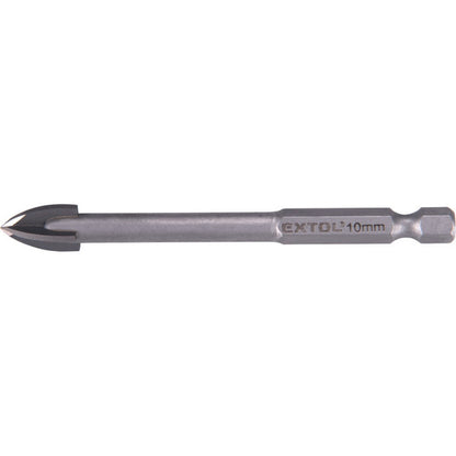 EXTOL PREMIUM fúró üvegre, kerámiára és csempére, keményfém lapkás; 8×85mm, 1/4" hatszög befogás
