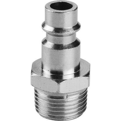 EXTOL PREMIUM gyorscsatlakozó-dugó, külső menettel, G-1/2", nikkelezett réz, bliszteren