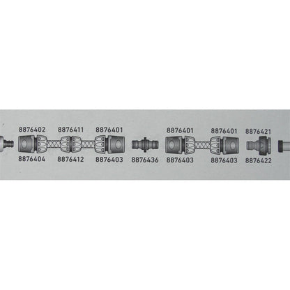 EXTOL PREMIUM kuplung csatlakozó, belsőmenetes; 1/2"-3/4"