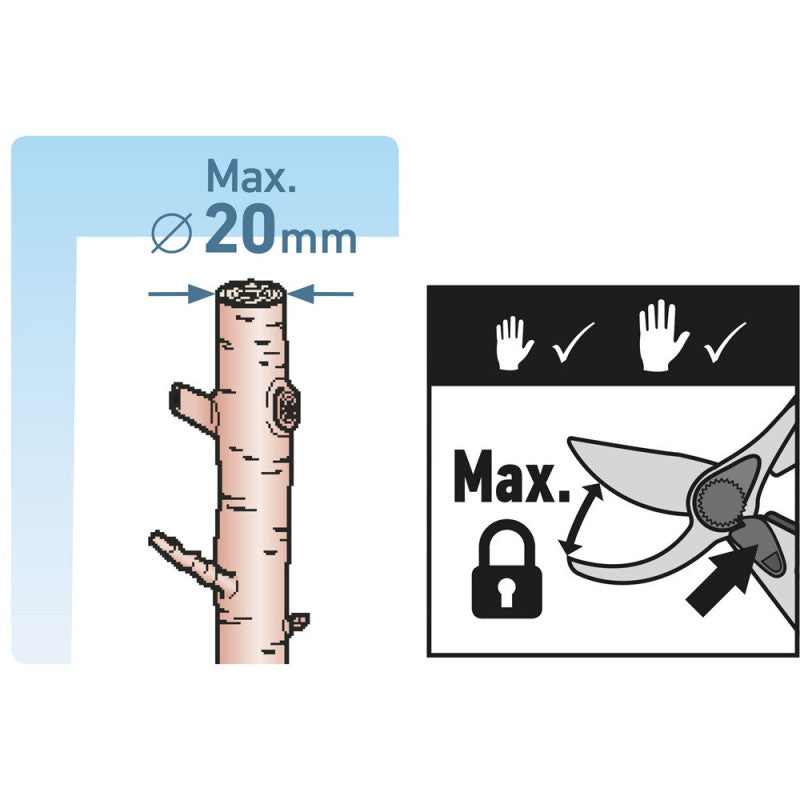 EXTOL PREMIUM metszőolló; 215mm, mellévágó, max. 20mm átvágás, SK5 acél penge, műanyag fogantyú