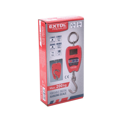 EXTOL PREMIUM poggyász mérleg, digitális, max. 200 kg