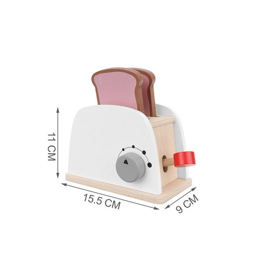 Fa játék pirító 22435, gyermek konyhai játék, fa játék kenyérpirító, színes játék konyhafelszerelés