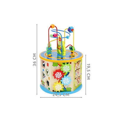 Fa oktató kocka gyerekeknek - számok, betűk, színek, formák, játék - 22429