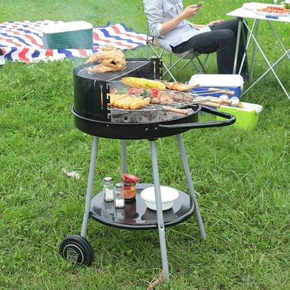 Faszenes grill kerekekkel