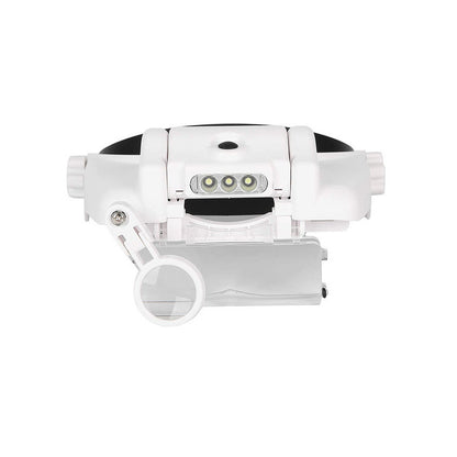 Fejlámpás fejvédő luxus 3 LED 11.5x