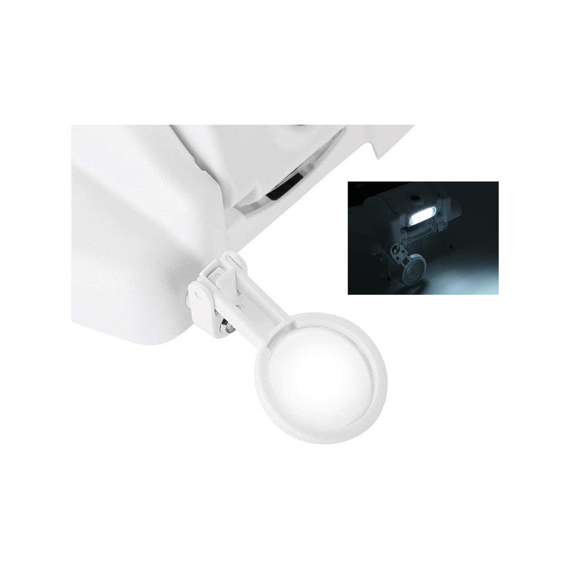Fejlámpás szemüveg 3 LED lencsével 13x nagyításban