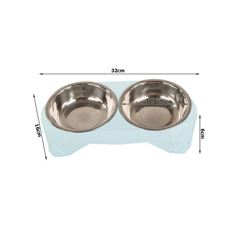Fém kétállásos kutyás doboz 350ml x 2