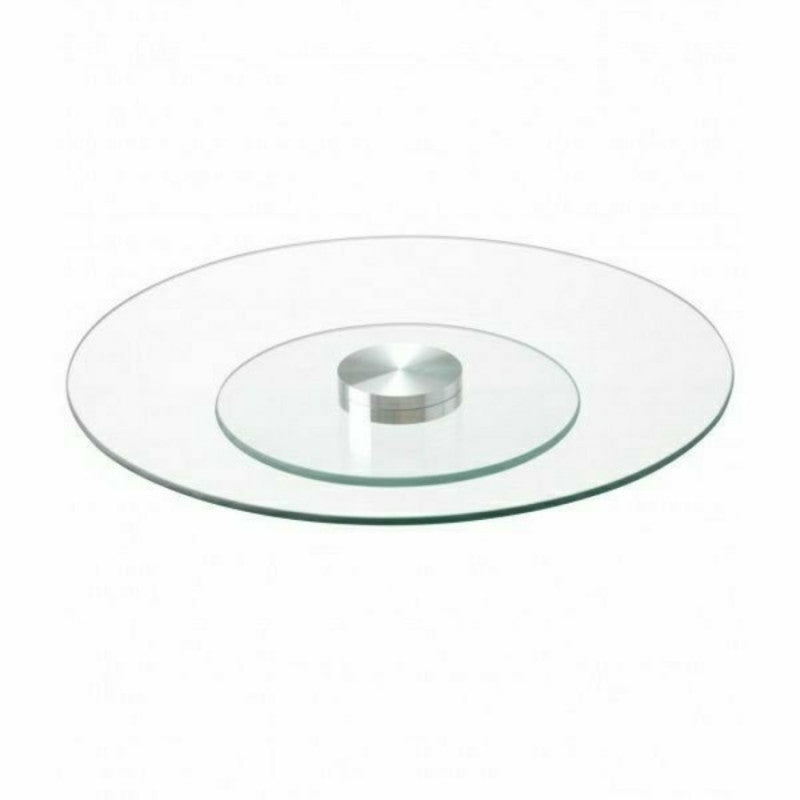 Forgatható üveg tortatál, kínáló 34 cm