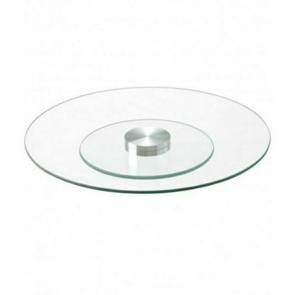 Forgatható üveg tortatál, kínáló 34 cm