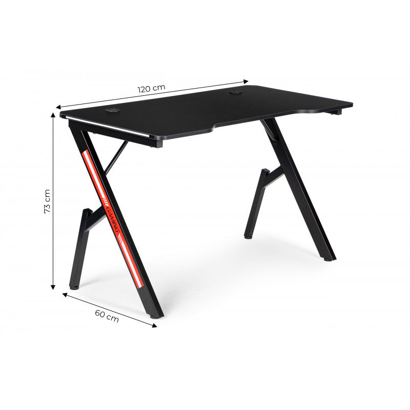 Gamer íróasztal LED világítással - Gaming asztal PC-hez - Játékos íróasztal