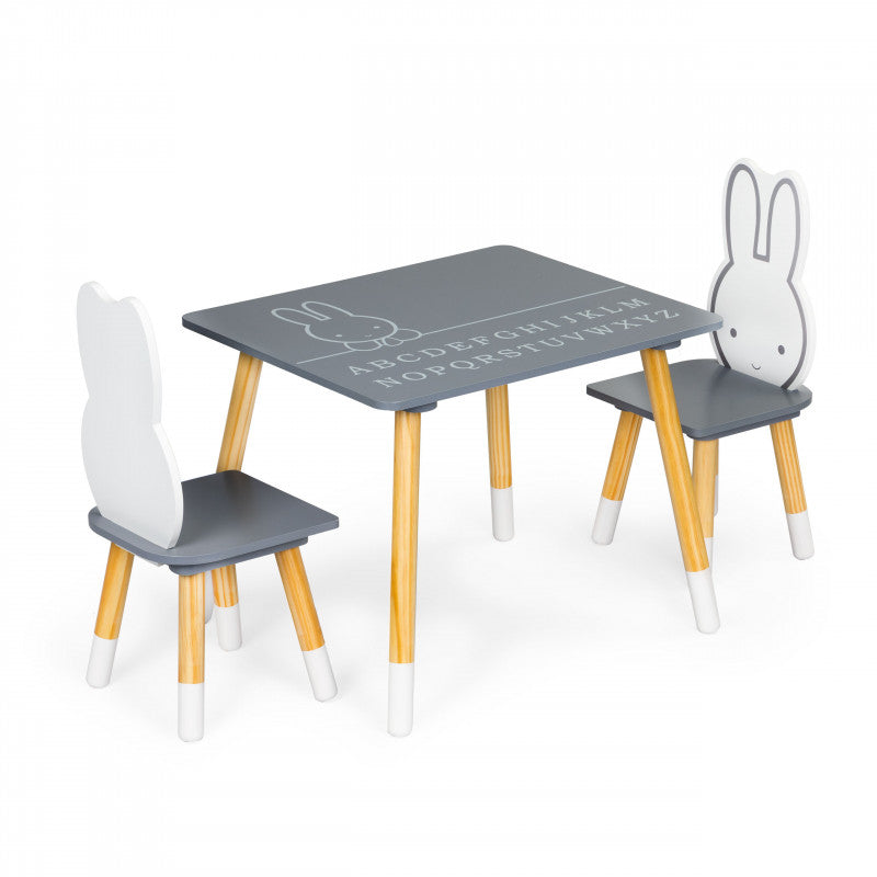 Gyerekasztal két székkel gyermekbútor készlet ECOTOYS