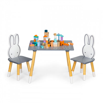 Gyerekasztal két székkel gyermekbútor készlet ECOTOYS