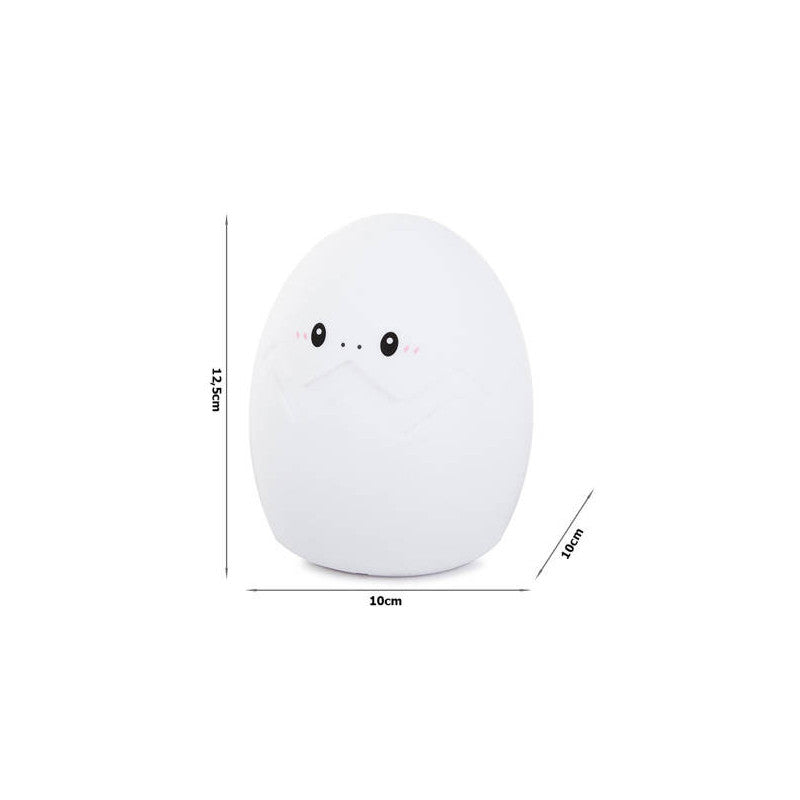 Gyerek éjjeli lámpa LED tojás RGB távirányítóval és USB csatlakozóval