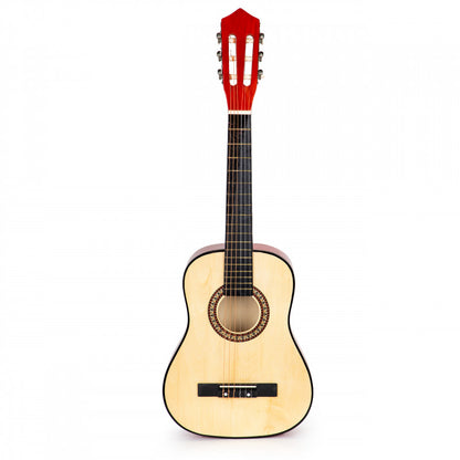 Gyermek nagy fa gitár 6 húros ECOTOYS - játékos hangszer, gyermek gitár, fa hangszer