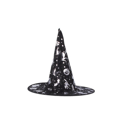 Boszorkánykalap Halloween ünnepre - fekete, csúcsos, varázslatos, kiegészítő, női, gyerek, cosplay, jelmez