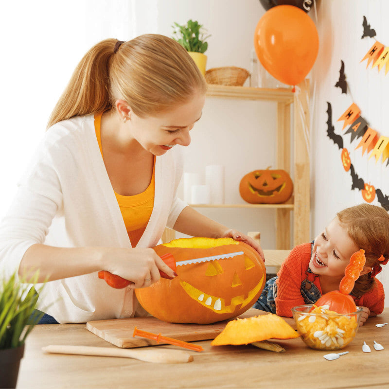 Halloween-i tökfaragó készlet (3 részes)