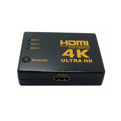 HDMI kapcsoló távirányítóval, 4K UHD, 3 bemenet 1 kimenet - HDMI Switch Splitter