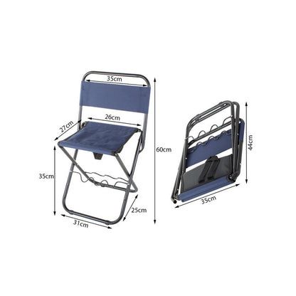 Horgászszék összecsukható háttámlával és fogantyúval