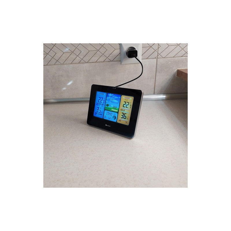 Időjárás állomás 22452 - Időjárás előrejelzés, hőmérséklet, páratartalom, időjárás információ, digitális kijelző