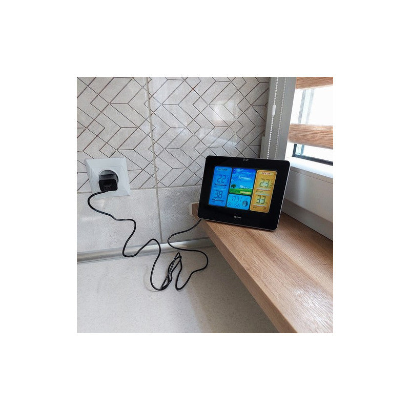 Időjárás állomás 22452 - Időjárás előrejelzés, hőmérséklet, páratartalom, időjárás információ, digitális kijelző