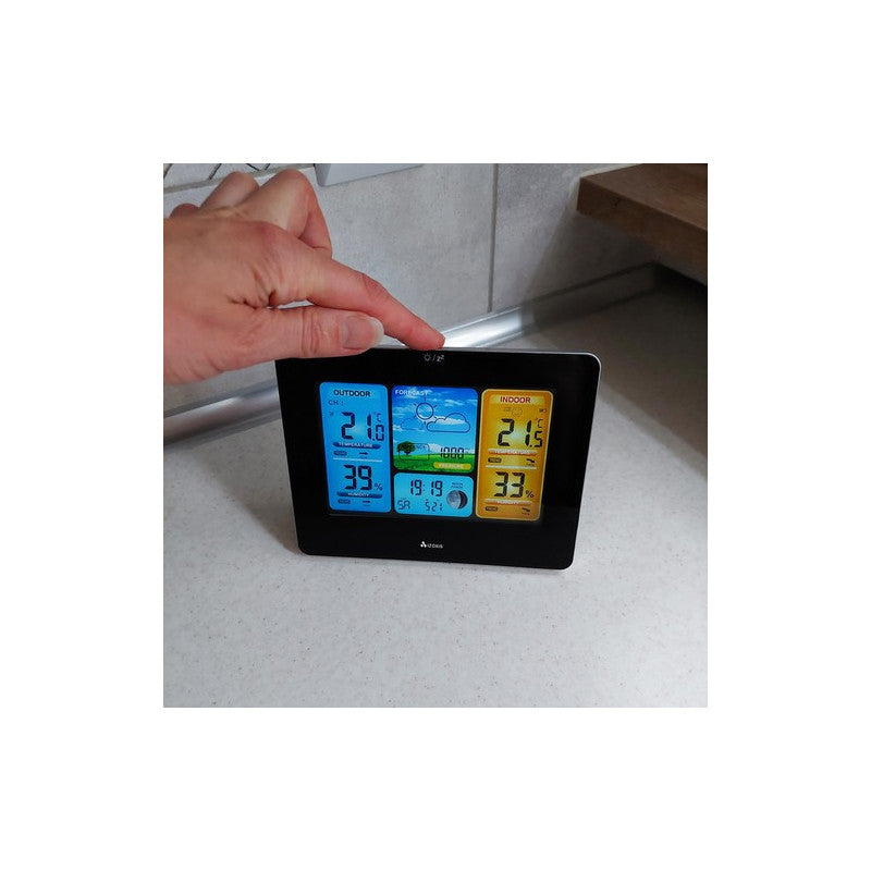 Időjárás állomás 22452 - Időjárás előrejelzés, hőmérséklet, páratartalom, időjárás információ, digitális kijelző