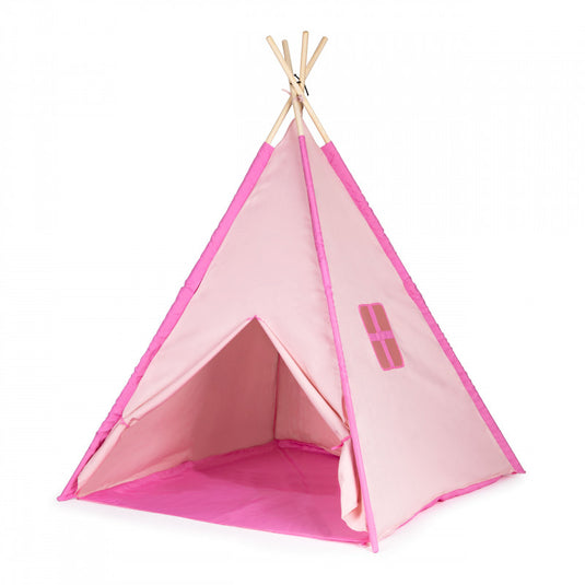 Indián tipi sátor, rózsaszín wigwam gyerekeknek, játéksátor - outdoor, beltéri, gyermek játék, táborozás