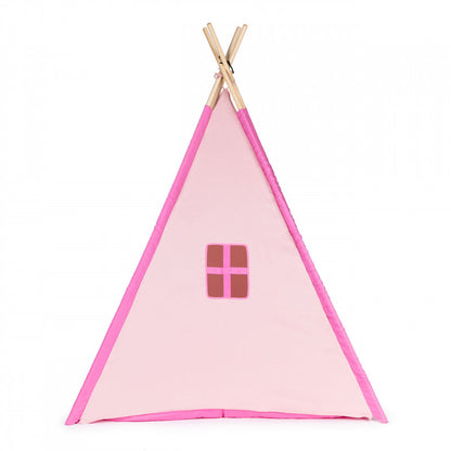 Indián tipi sátor, rózsaszín wigwam gyerekeknek, játéksátor - outdoor, beltéri, gyermek játék, táborozás