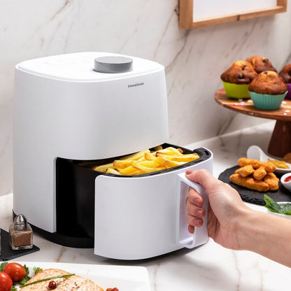 Innovagoods Fryinn Lite 2000 fehér színű air fryer, forró levegős olaj nélküli sütő 2 L