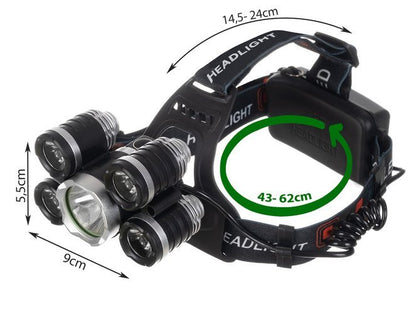 Iso Trade Fejlámpa 5 db CREE LED-del