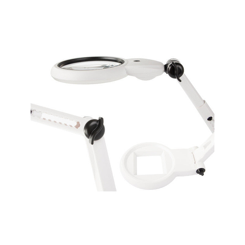 Ékszerész asztali nagyító 12x 8x 18 led usb-vel