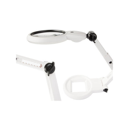 Ékszerész asztali nagyító 12x 8x 18 led usb-vel