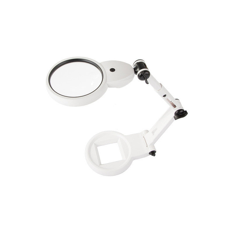 Ékszerész asztali nagyító 12x 8x 18 led usb-vel