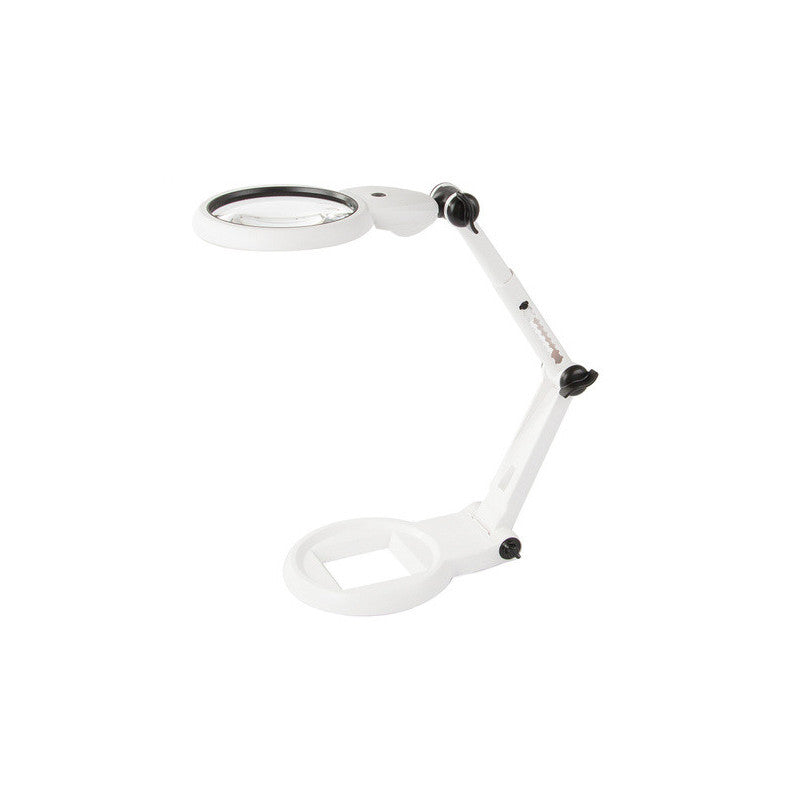 Ékszerész asztali nagyító 12x 8x 18 led usb-vel