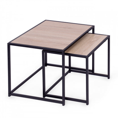 Két darab kávézóasztal, Loft design, modern otthonba, minimalista stílus, nappali berendezés