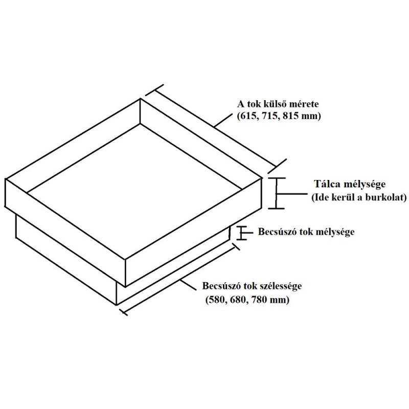 KO33 rozsdamentes acél aknafedlap 800x800mm aknanyíláshoz, burkolható, gázrugós aknatető, belső vízelvezető rendszerrel