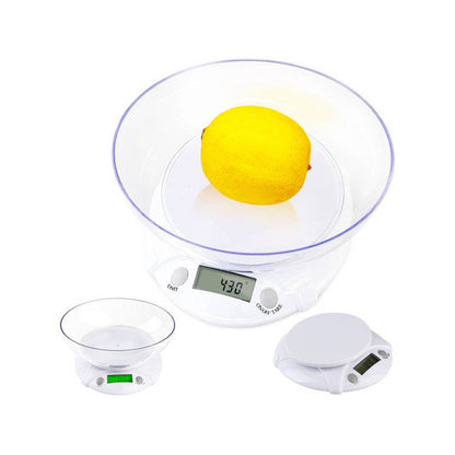 Konyhai mérleg LCD kijelzővel és tálca 7 kg/1g pontossággal