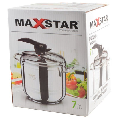 Maxstar Gyorsfőző Kukta magas 7 literes