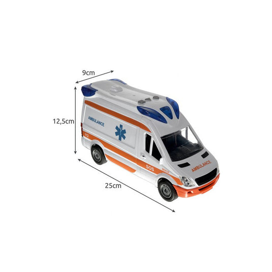 Mentőautó - mentőautó 22731, játék, gyerekjáték, autó, szerepjáték, mentő, jármű, kisautó, ajándék, gyermek