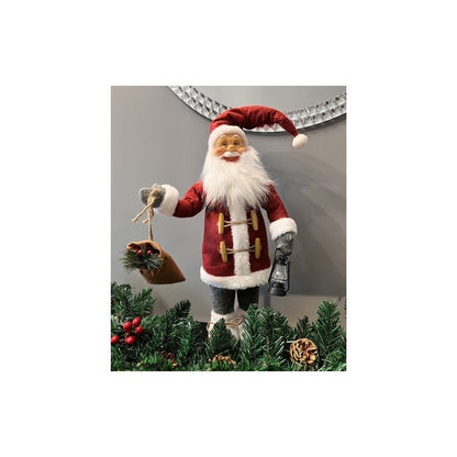 Mikulás - Karácsonyi szobor 45cm Ruhhy 22352, dekoráció, ajándék, ünnep, karácsony, Santa Claus, figurine, díszítés