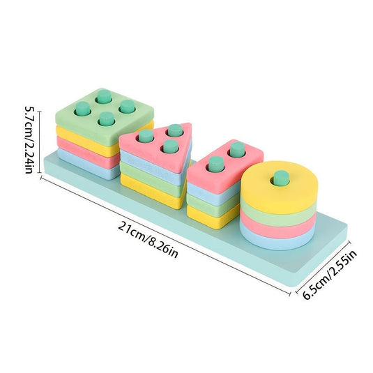 Montessori geometriai formaválogató játék