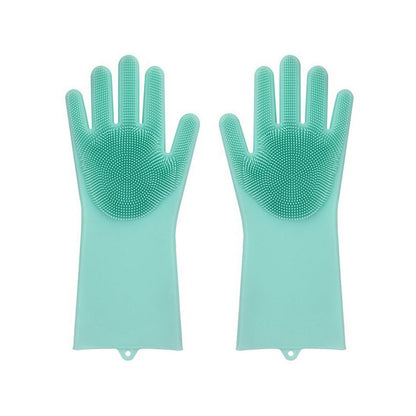 Mosogatós kesztyű szilikon konyhai súrolóval