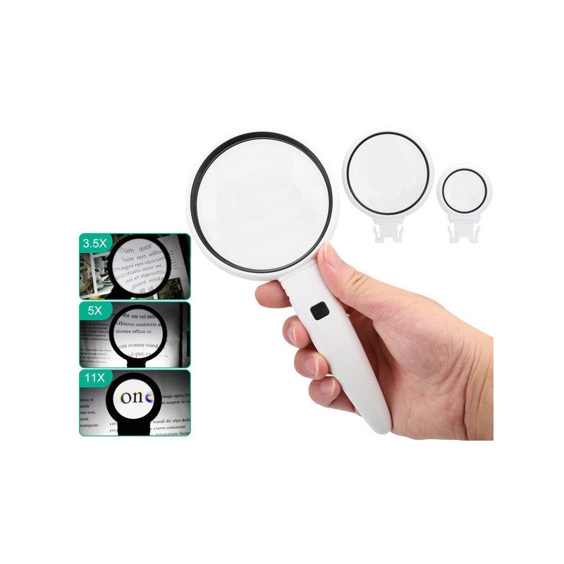 Nagyító lencse 2x-es LED világítással
