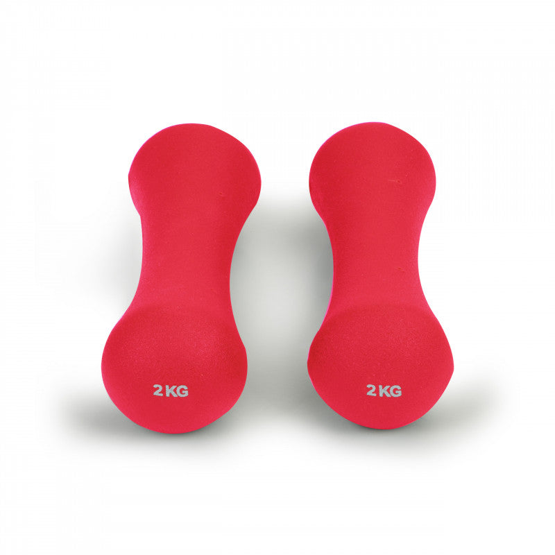 Neoprén súlyzó készlet 2x2 kg - fitness, edzés, erősítés, otthoni edzés, súlyzó, edzőtermi felszerelés