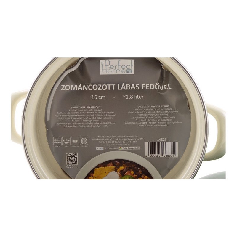Oliva Zománcozott lábas 16 cm+fedő