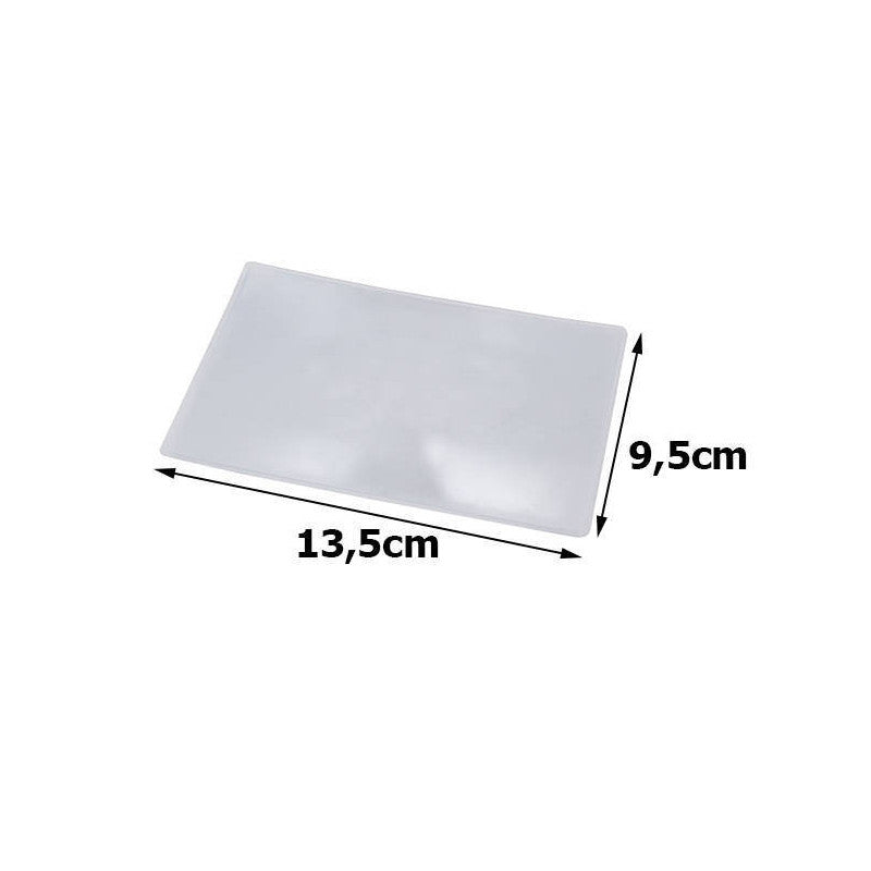 Olvasó nagyító fresnel lencsével 13.5x9.5 kártya